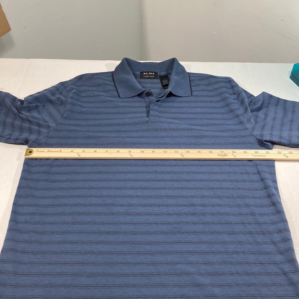✨ Axcess Men’s Polo Shirt Medium Classic Pullover Casual to Dressy ✨ - Picture 5 of 9